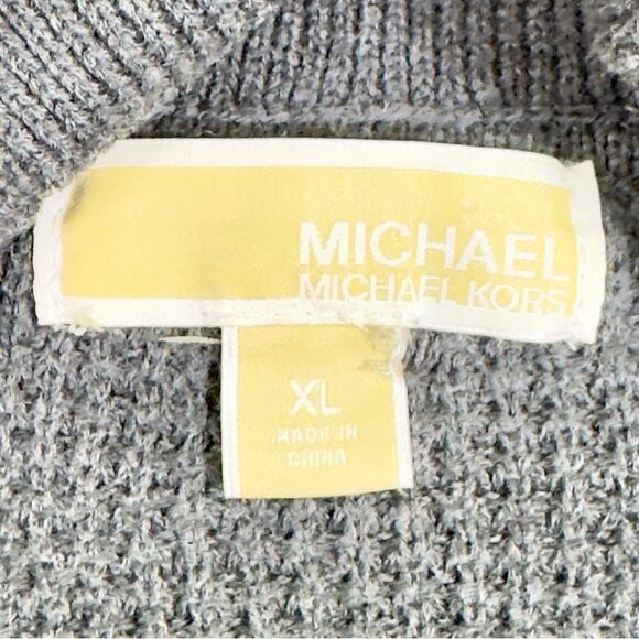Michael Kors Charcoal Cowl Neck Sweater Sz XL - Picture 9 of 10
